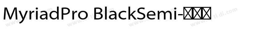 MyriadPro BlackSemi字体转换